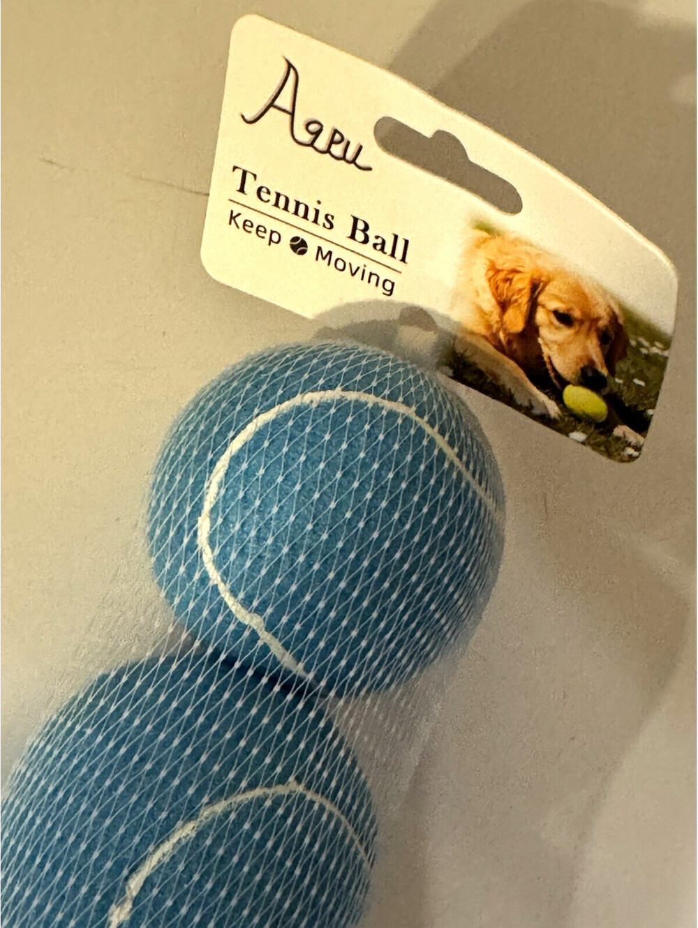 Lot of 5 Packs Blue Tennis Ball Dog Toys 15 Balls Total New